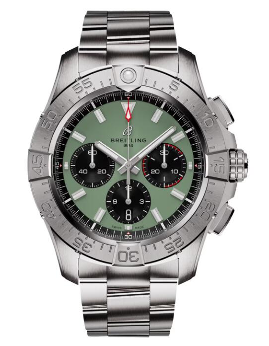 Review 2023 Breitling Avenger Chronograph B01 44mm Replica Watch AB0147101L1A1